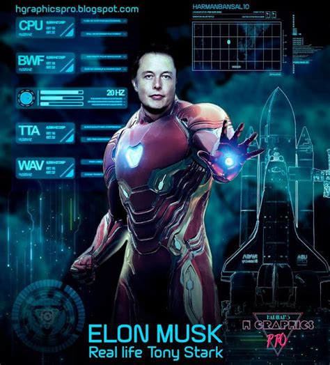 Elon Musk Iron Man Infographic