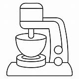 Food processor coloring Page Outline Book Line Art  sketch template