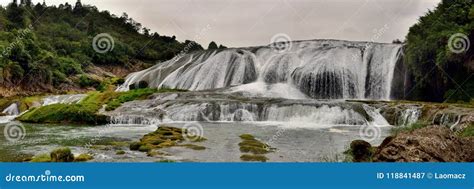 Huangguoshu Waterfall in Guizhou Province in China Stock Image - Image ...