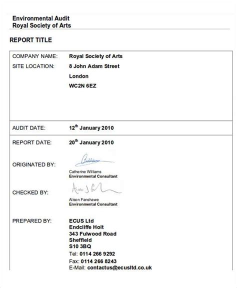 FREE 32+ Sample Audit Reports in PDF | MS Word