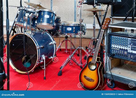 Interior Music Studio Instruments Rock Stock Photos - Free & Royalty ...