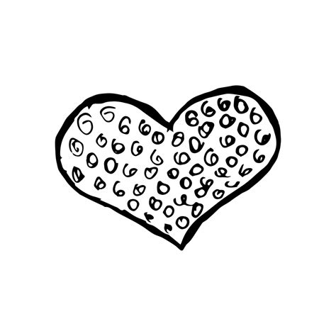 Sketch Scribble Heart. Hand drawn Pencil Scribble Hearts. Vector illustration 18820128 Vector ...