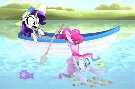 pinkie pie and rarity drawn by siggie740 - Bronibooru