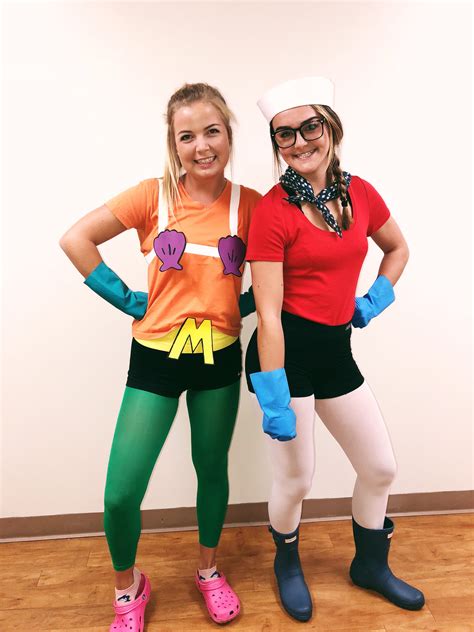 DIY mermaid man and barnacle boy costume #spongebob #costume #DIY Unique Couple Halloween ...