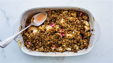 Apple-Rhubarb Crumble Recipe | Bon Appétit