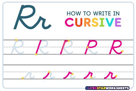 Cursive R - Superstar Worksheets