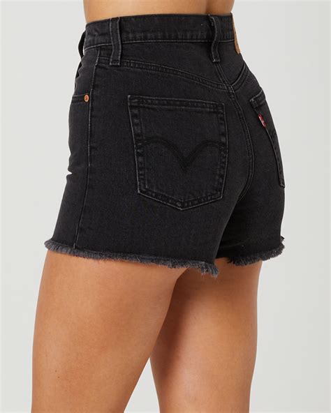 Levi's Ribcage Short - Black | SurfStitch