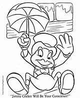 Pinocchio And Jiminy Cricket coloring Pages sketch template