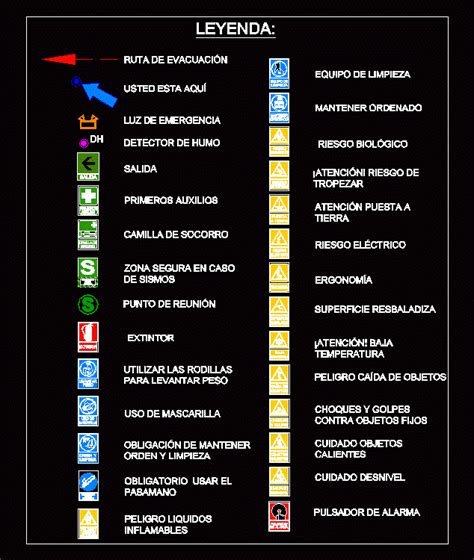 Autocad Evacuation Plan Symbols