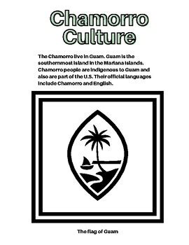 Chomorro (Native to Guam) Culture Coloring Pages by The Guidance Center