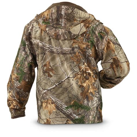 Guide Gear Men's Camo Rain Jacket - 663151, Camo Rain Gear & Jackets at Sportsman's Guide