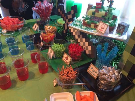 Minecraft birthday | Minecraft birthday, Table decorations, Birthday