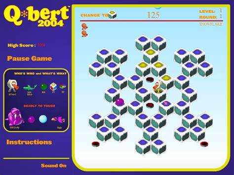 Q*bert 2004 - Play Online on Flash Museum 🕹️