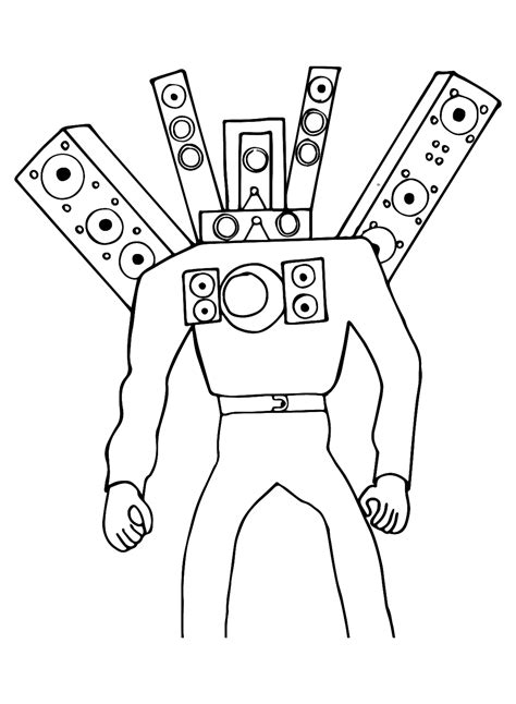 Titan Speakerman Coloring Pages - Coloring Pages For Kids And Adults | Coloring pages, Colorful ...