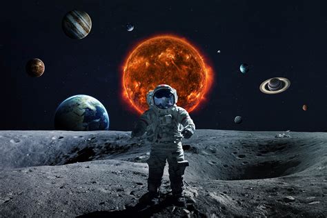 Man On Moon (#2304105) - HD Wallpaper & Backgrounds Download