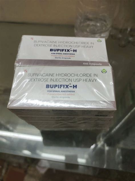 Bupivacaine Heavy Injection, 4ml at Rs 17.5/piece in Delhi | ID ...