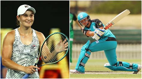 Ashleigh Barty displays a Cricket shot in her Australian Open ...