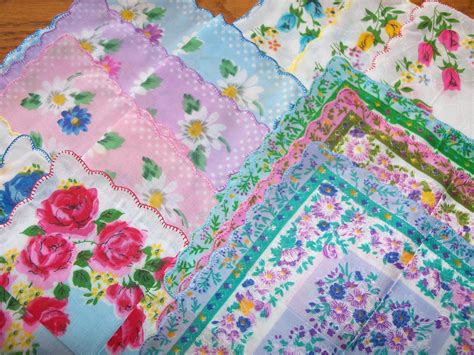 SET of 12 LADIES HANKIES Floral Vintage Style New 100% Cotton Hanky Hankerchiefs | eBay