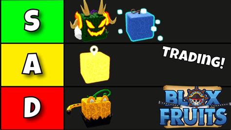 Fruits Trading Value Tier List in Blox Fruits! - YouTube