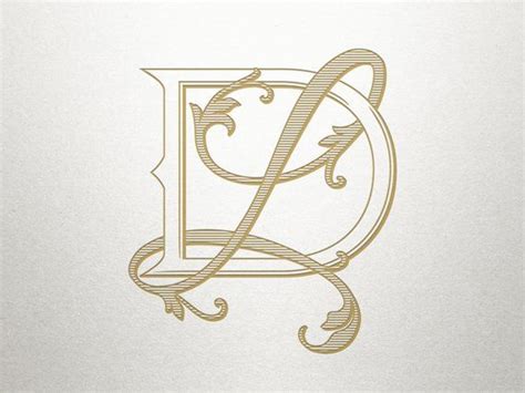 Wedding Monogram DL LD Interlocking Monogram Digital - Etsy ...