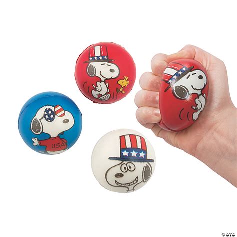 Peanuts® Patriotic Stress Balls - 12 Pc. | Oriental Trading