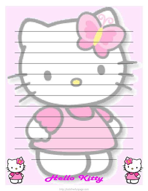 Hello Kitty Printable Letter Stationary | Hello Kitty Forever