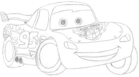 Cars: Lightning McQueen Sketch by Bowser-The-Second on DeviantArt