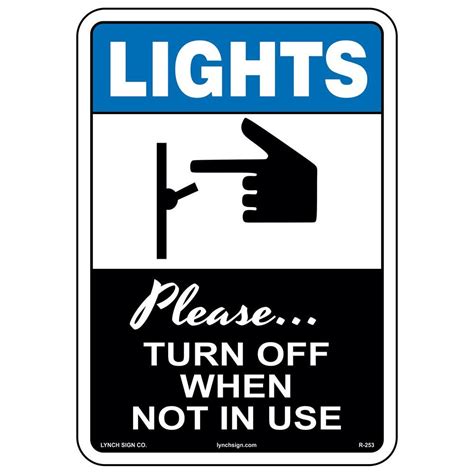 Free Printable Turn Off Light Signs - Printable Form, Templates and Letter