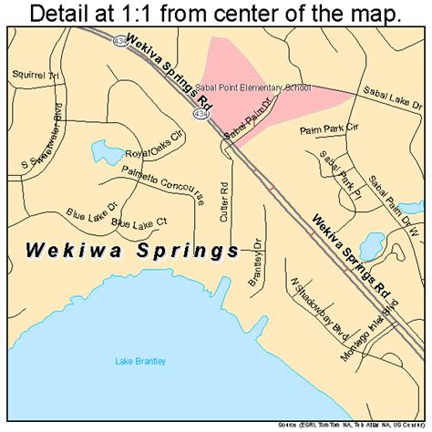 Wekiwa Springs Florida Street Map 1275725