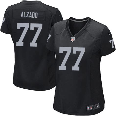 Women's Nike Oakland Raiders 77 Lyle Alzado Game Black Team Color NFL ...