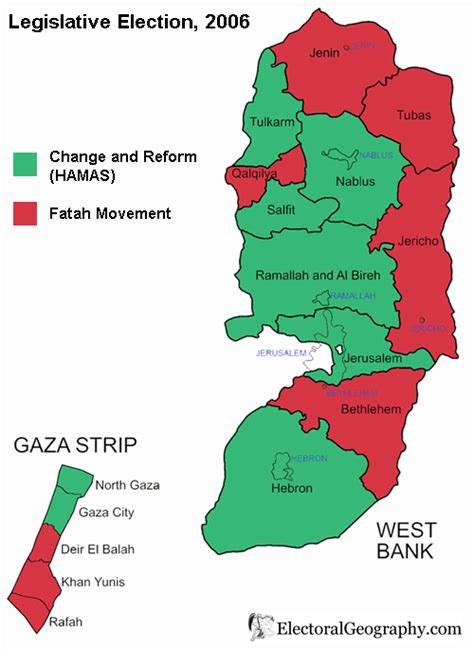 Palestine. Legislative Election 2006 - Electoral Geography 2.0