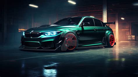 Modified Green BMW M3 Competition by CodeCraftedArt on DeviantArt