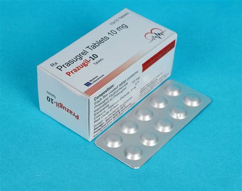 Prasugrel Tablets 10 Mg, For Clinical, Packaging Size: 10*10 at Rs 34.12/stripe in Jaipur