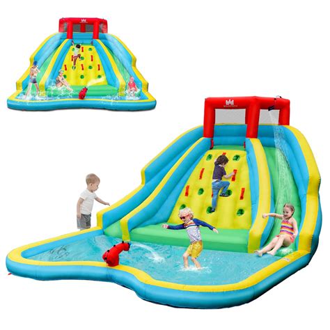 Buy BOUNTECH Inflatable Water Slide, Mega Waterslide Park for Kids ...