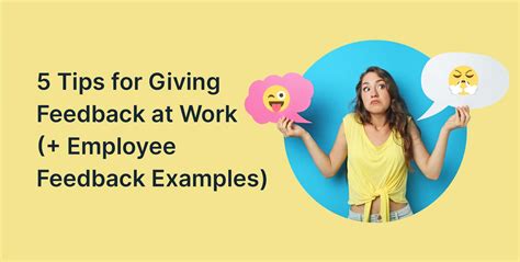 Employee Feedback Examples: 5 Tips for Giving Feedback at Work