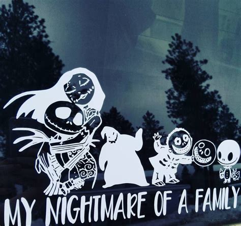 Nightmare before Christmas family car decal by MGBDesignsCo on Etsy https://www.etsy.com/listing ...