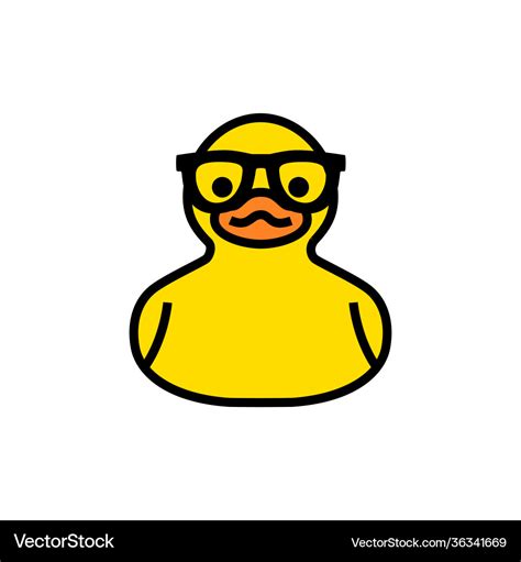 Rubber Duck Glasses Svg