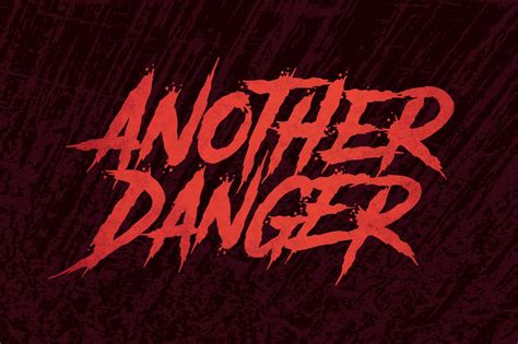 Another Danger - Horror Font | Stunning Display Fonts ~ Creative Market