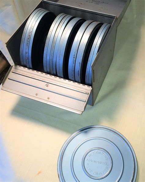 Vintage 8MM Film Reel Box Metal Art Supply Storage Case | Etsy