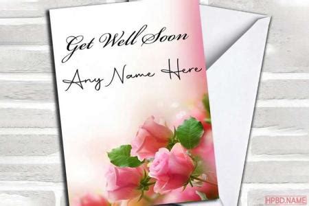 Write Wishes on Get Well Soon Flower Card Images