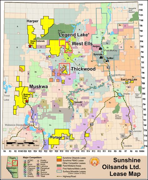 Sunshine Oilsands Ltd. - oil sands Athabasca projects operations