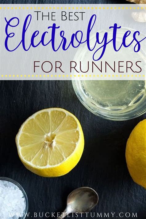 Electrolytes for Runners (The True Facts) | Bucket List Tummy in 2020 | Nutrition for runners ...