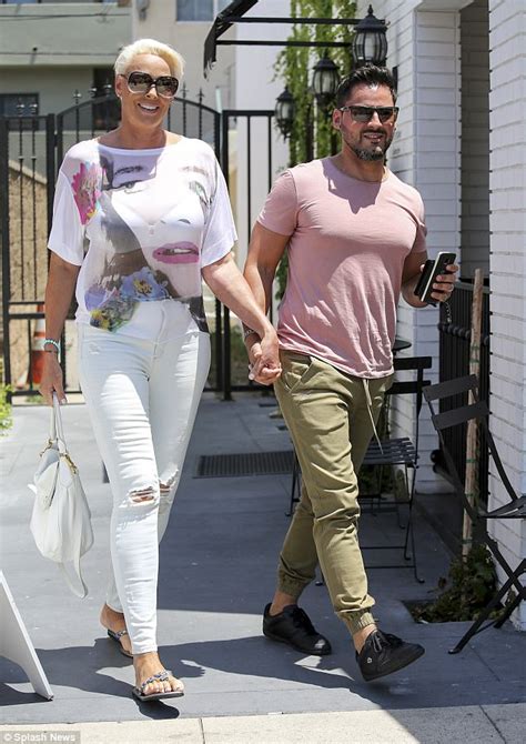 Brigitte Nielsen and husband Mattia Dessi head for lunch | Daily Mail ...