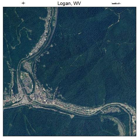 Aerial Photography Map of Logan, WV West Virginia