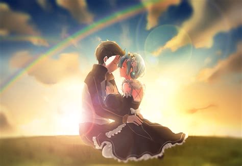 Rem & Subaru HD Wallpaper - Re:Zero Romance