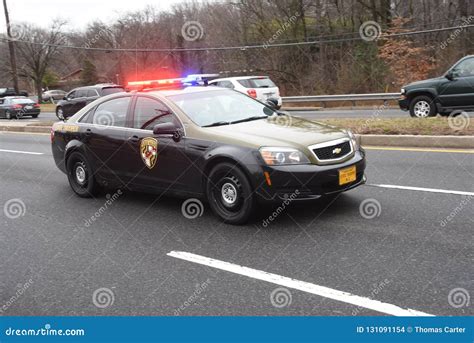 A Maryland State Police Cruiser on a Emergency Call Editorial Stock ...