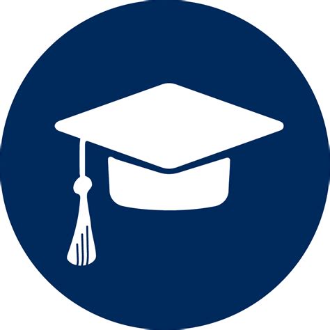 Graduate School Icon - University Icon Blue - Free Transparent PNG ...