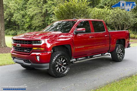 Red Chevrolet Silverado Fuels — Dreamworks Motorsports