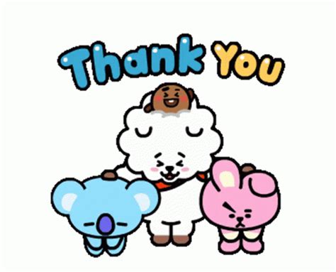 Bt21 Thank You Sticker