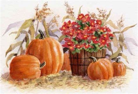 Pin on Watercolor to paint PUMPKINS